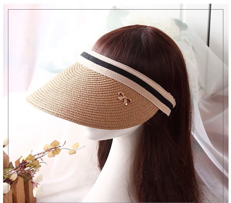 Handmade Straw Visor Caps