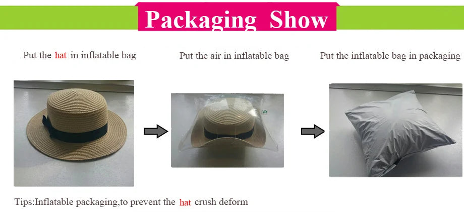 Handmade Straw Visor Caps