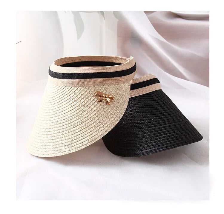 Handmade Straw Visor Caps