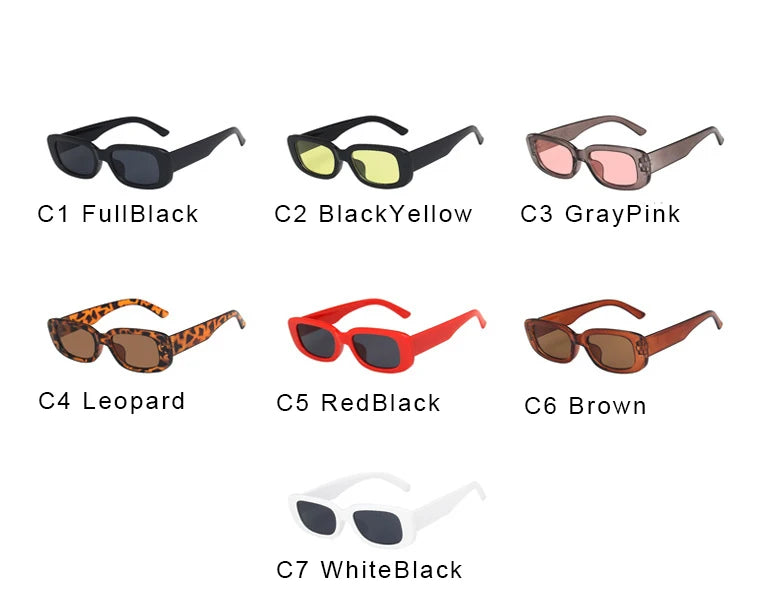Retro Small Rectangle Sunglasses