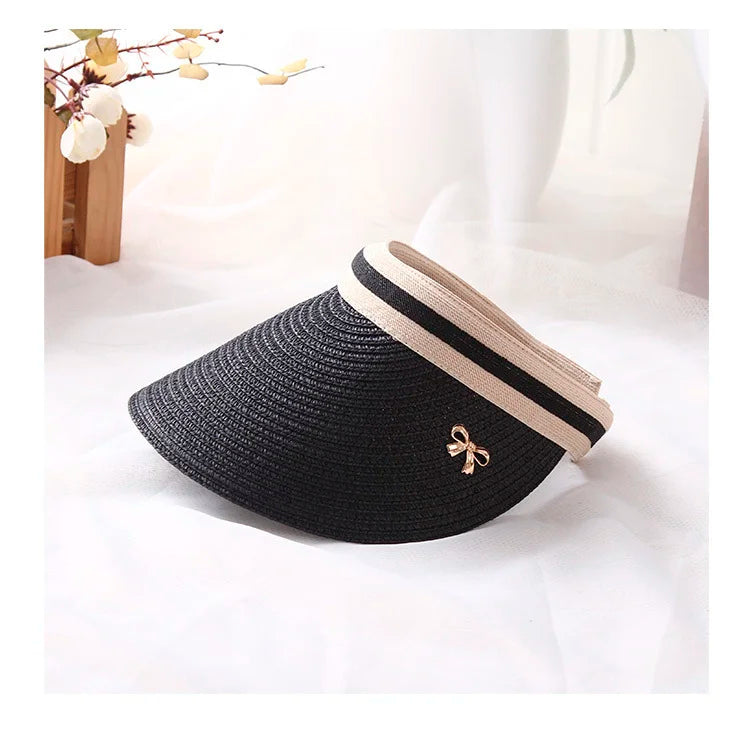 Handmade Straw Visor Caps