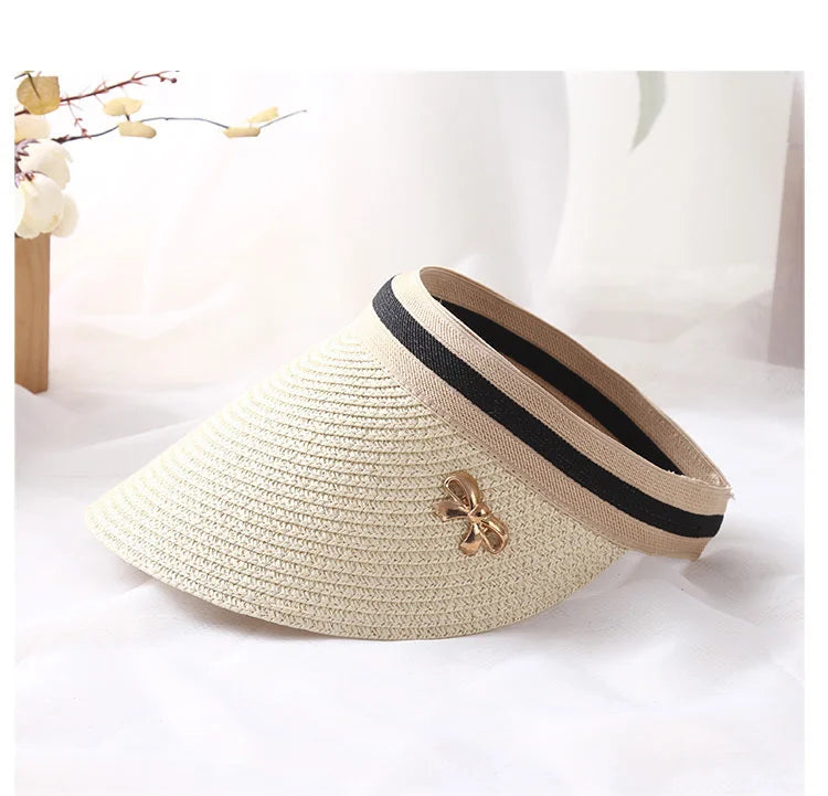 Handmade Straw Visor Caps