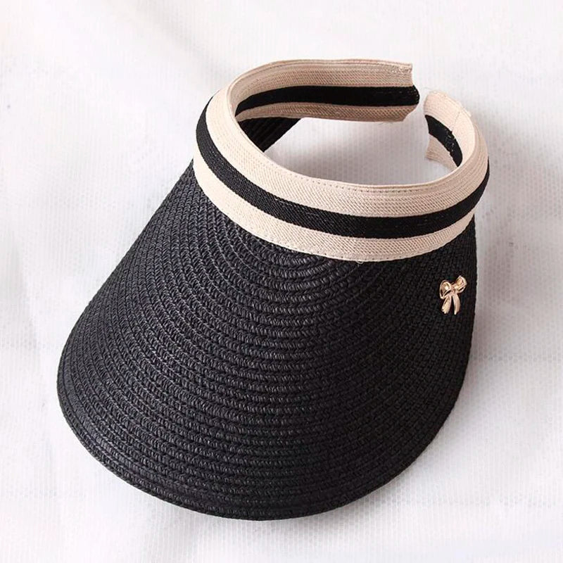 Handmade Straw Visor Caps