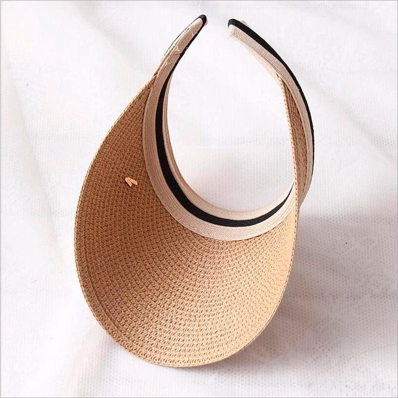 Handmade Straw Visor Caps