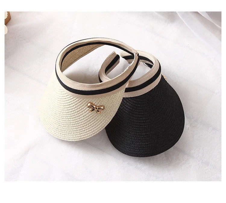 Handmade Straw Visor Caps