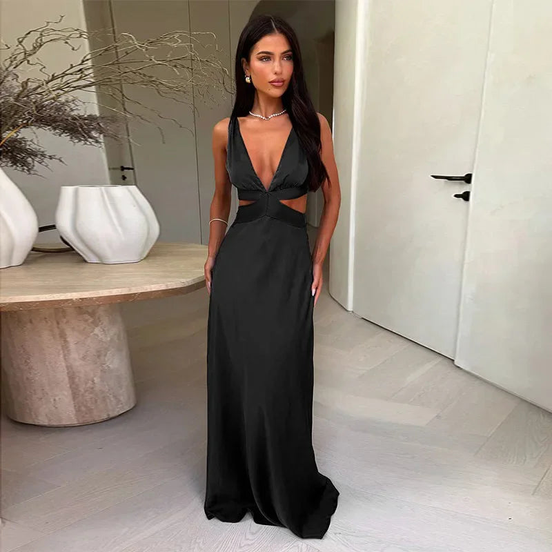 Slit Beach Vacation Dress