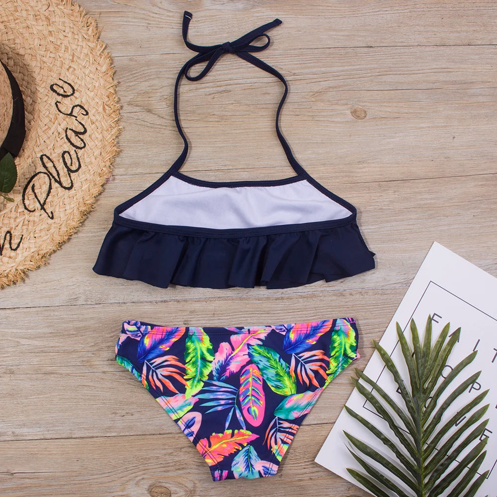 Ruffle Girls Swimwear