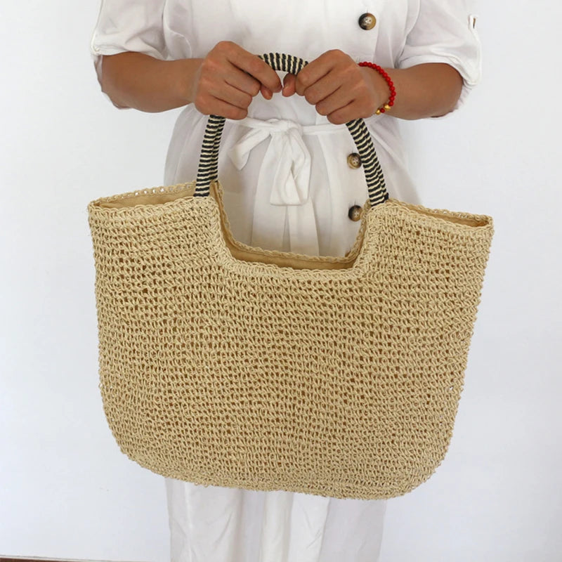 Beach Vintage Handmade Woven Shoulder Bag