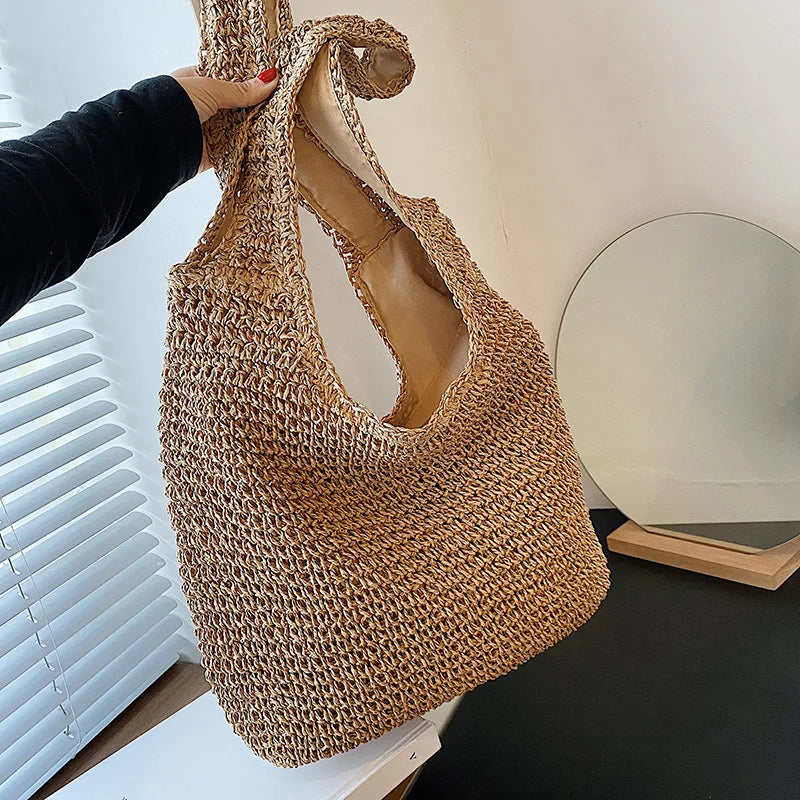 Beach Vintage Handmade Woven Shoulder Bag
