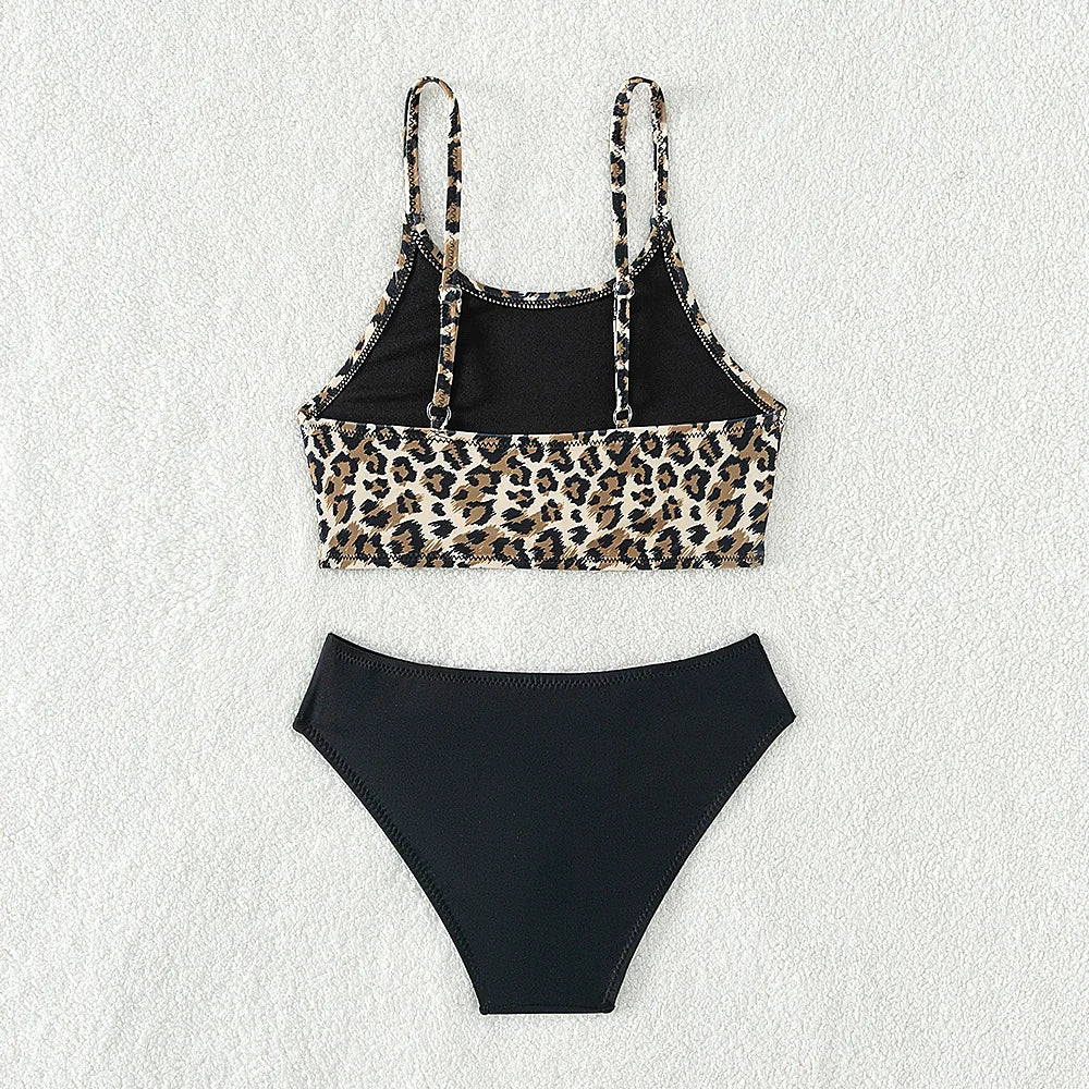 Girls Leopard Bikini Set
