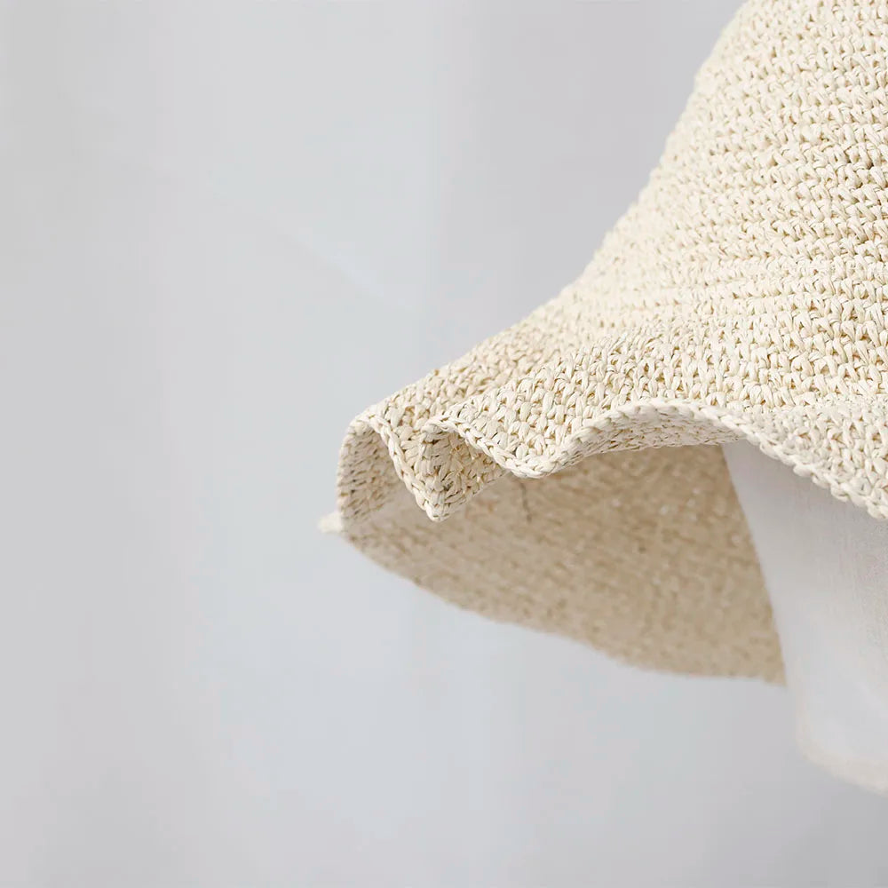 NEW Women Sun Hat Wide Large Brim Beach Hats Womens Summer Straw Hat Foldable Sun Hat Chapeau Femme Beach UV Protection Cap