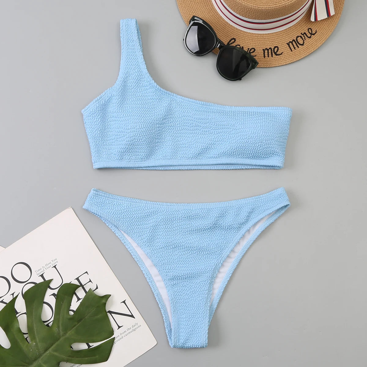 One Shoulder Teen Bikini
