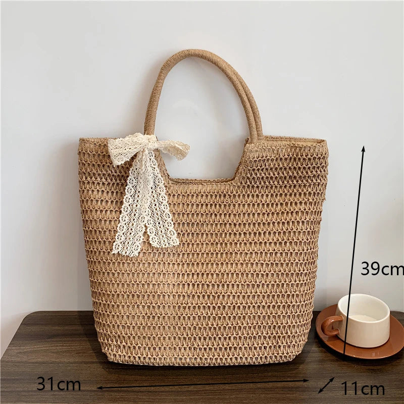Beach Vintage Handmade Woven Shoulder Bag