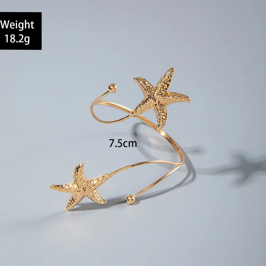 Bohemian Metal Starfish  Bracelet