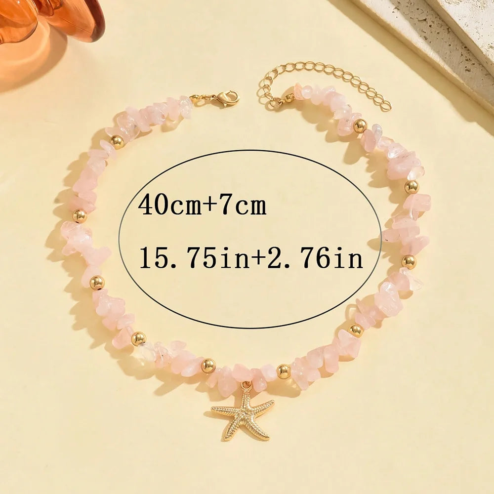 Natural Seashell Beaded Necklace