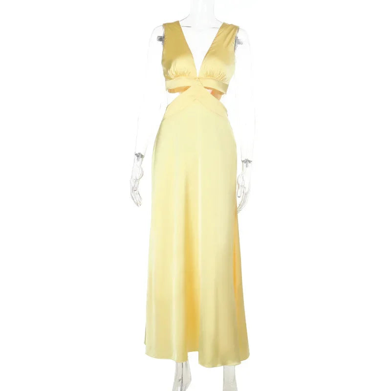 Slit Beach Vacation Dress