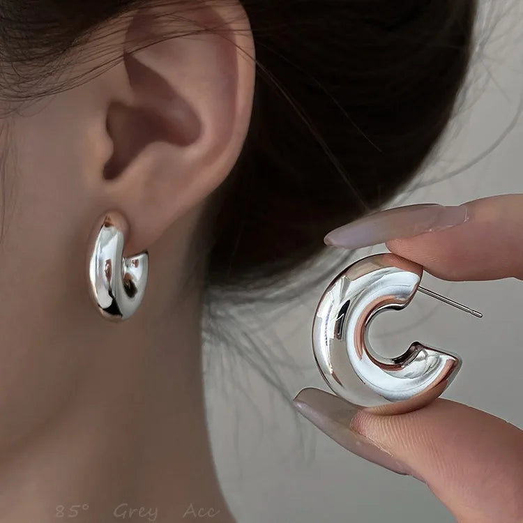 Geometric Irregular Pearl Earrings