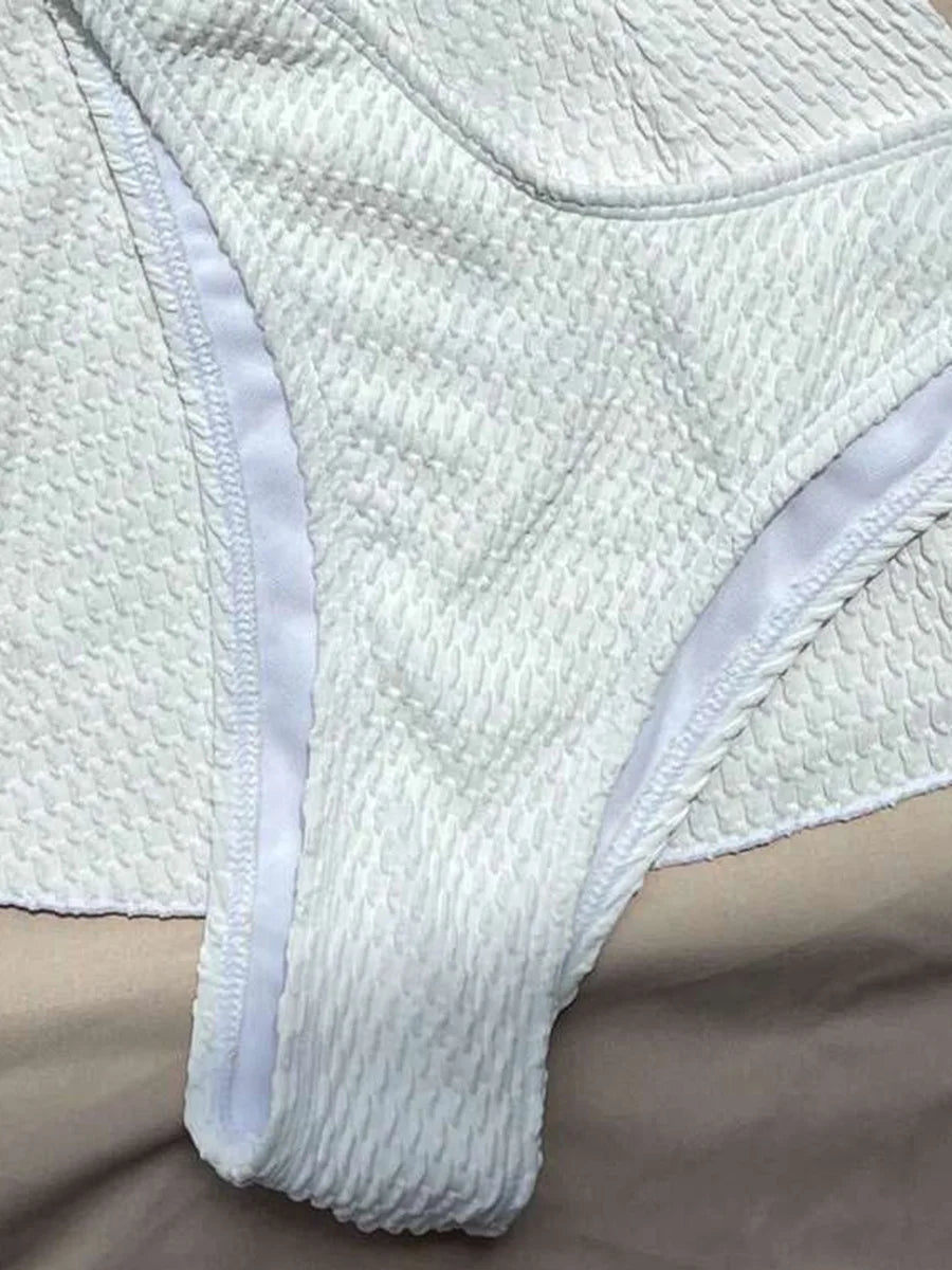 Sun-kissed Texture Swim Set