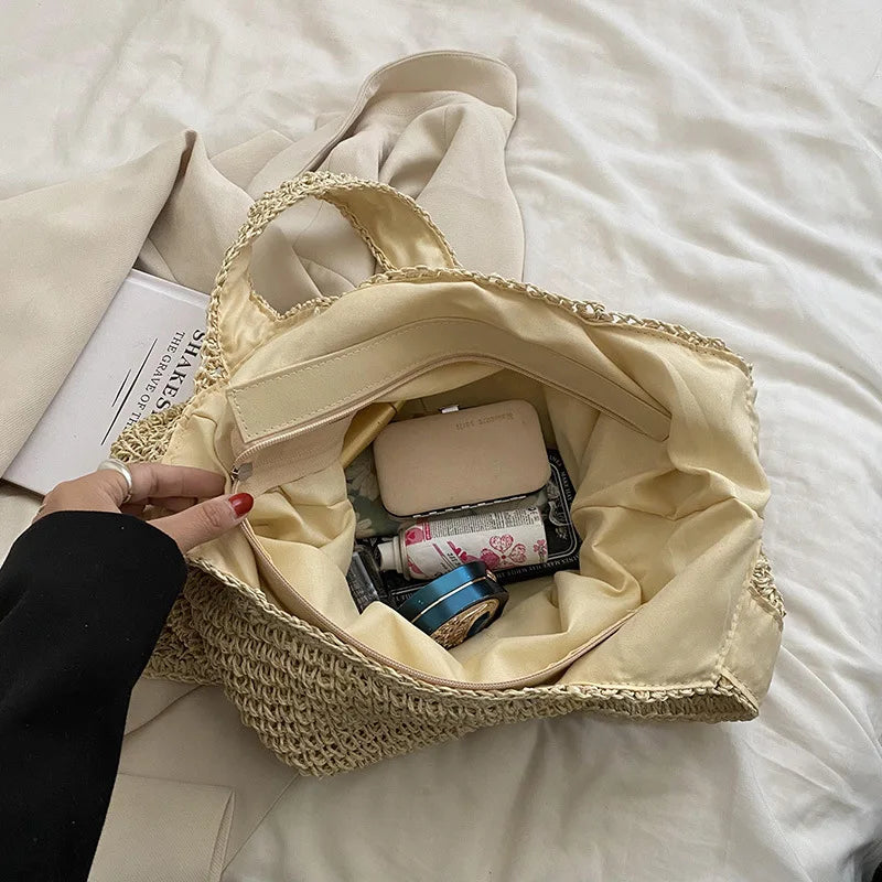 Beach Vintage Handmade Woven Shoulder Bag