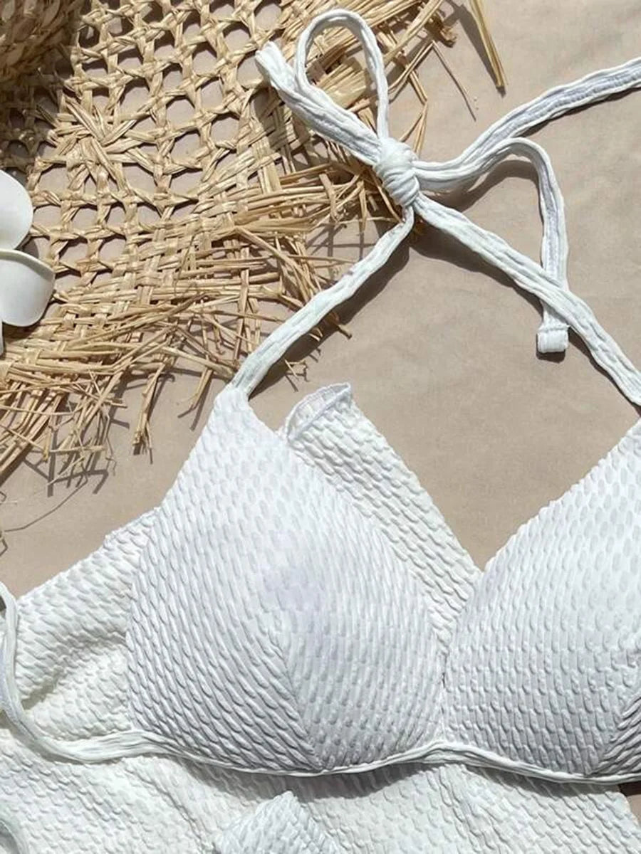 Sun-kissed Texture Swim Set