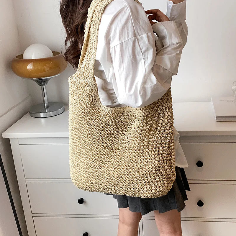 Beach Vintage Handmade Woven Shoulder Bag