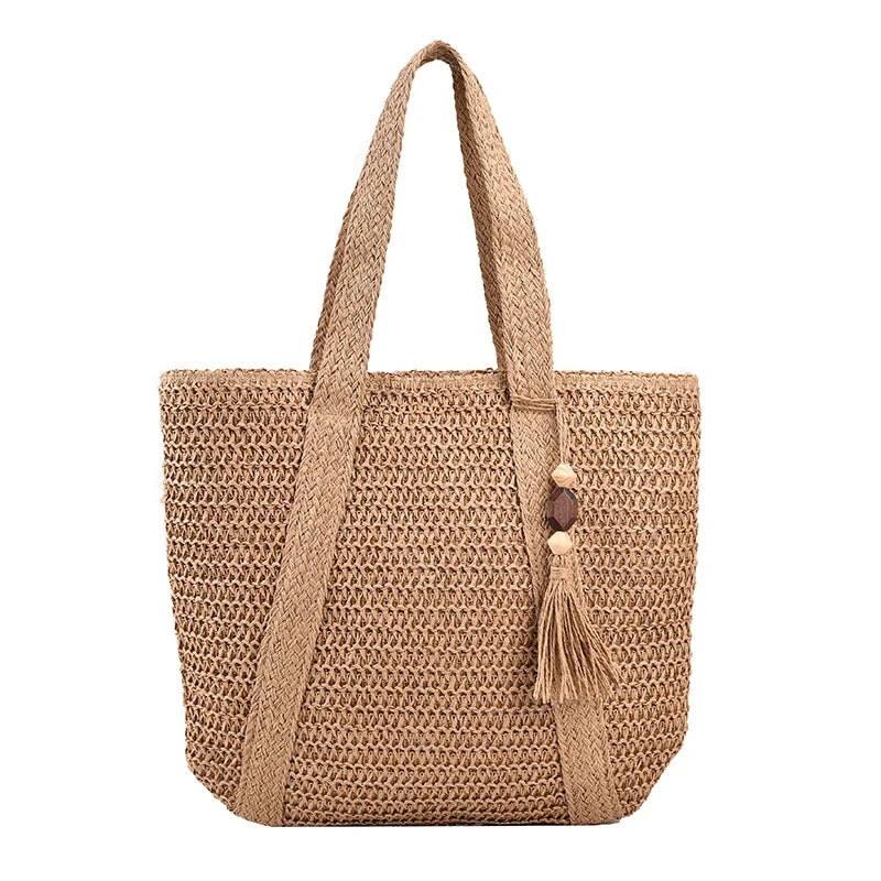 Straw Weave Tote Bag