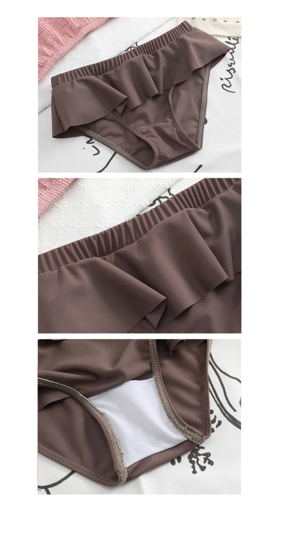 Pleated Bathing Suit With Hat