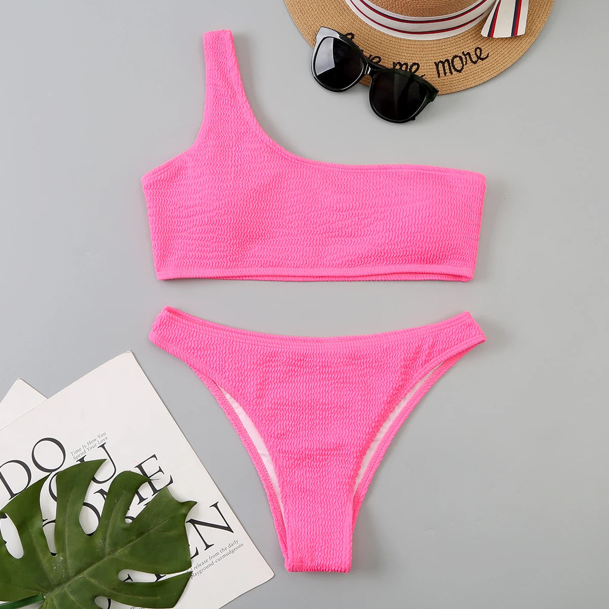 One Shoulder Teen Bikini