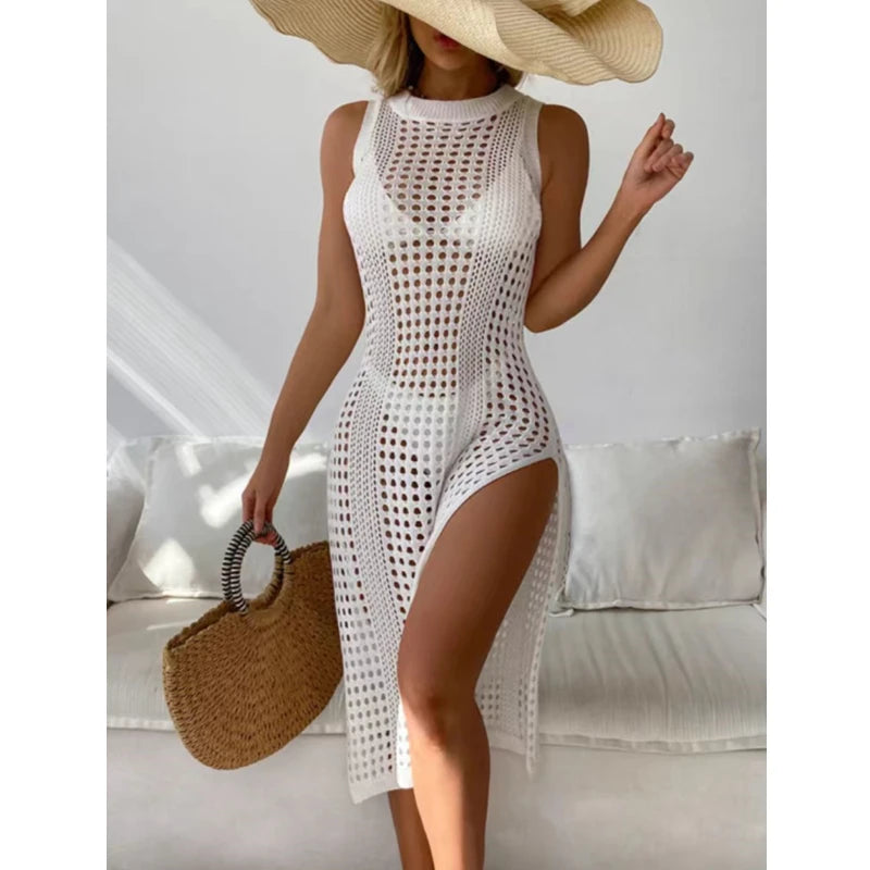 Hollow Out Crochet Cover Up