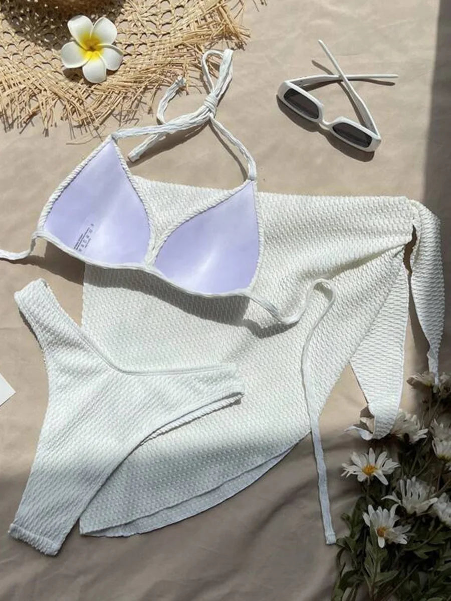 Sun-kissed Texture Swim Set