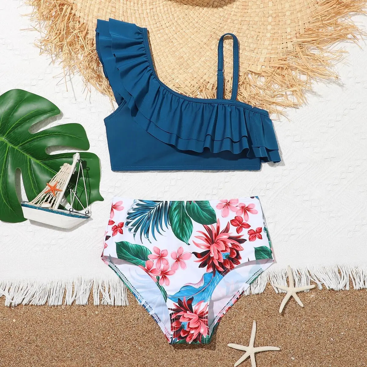 Floral Print High Waist Kids