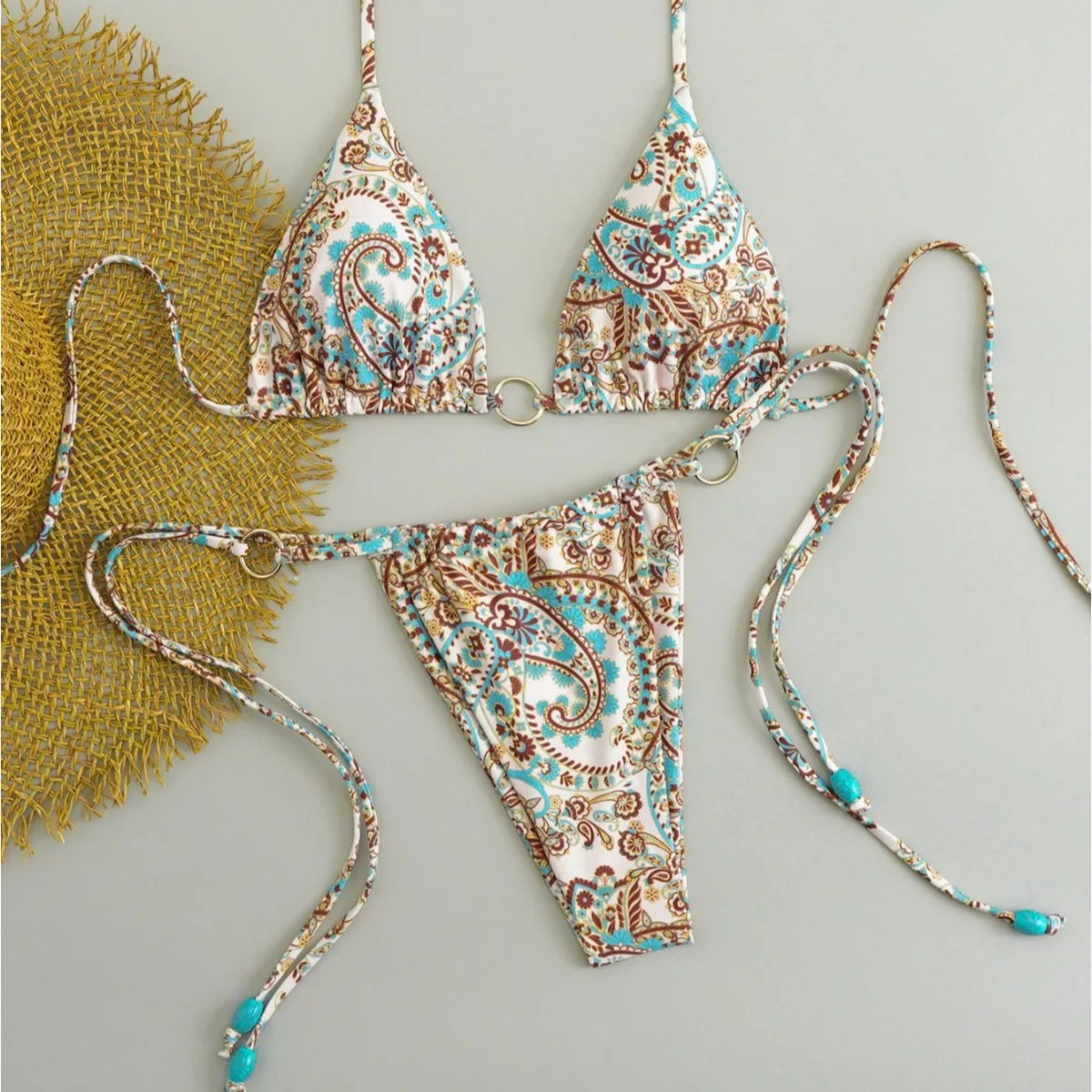 Polka Dot Bikini Set Women Two Piece Swimwear - Flirty Sexy Instagram Beach Vacation Push Up Swimsuit