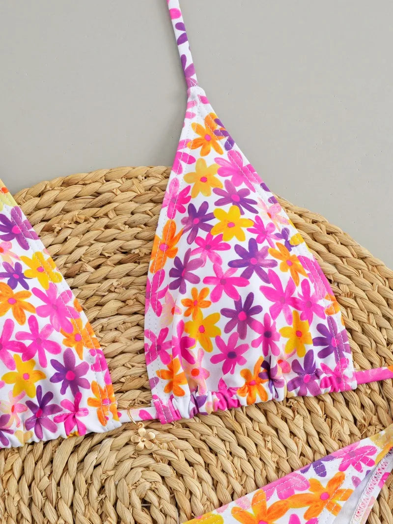 Polka Dot Bikini Set Women Two Piece Swimwear - Flirty Sexy Instagram Beach Vacation Push Up Swimsuit
