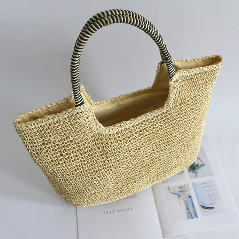 Beach Vintage Handmade Woven Shoulder Bag