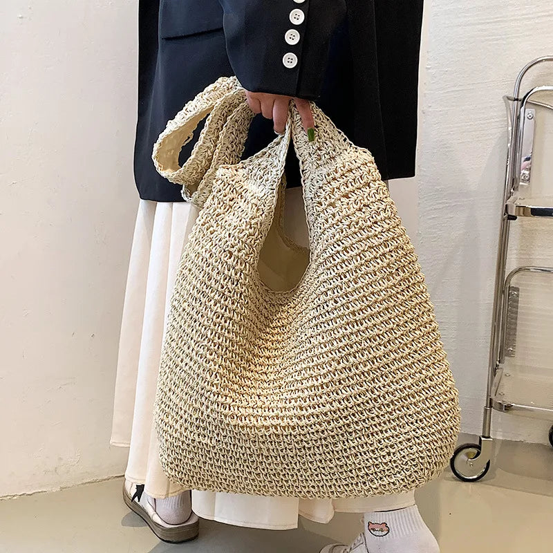 Beach Vintage Handmade Woven Shoulder Bag