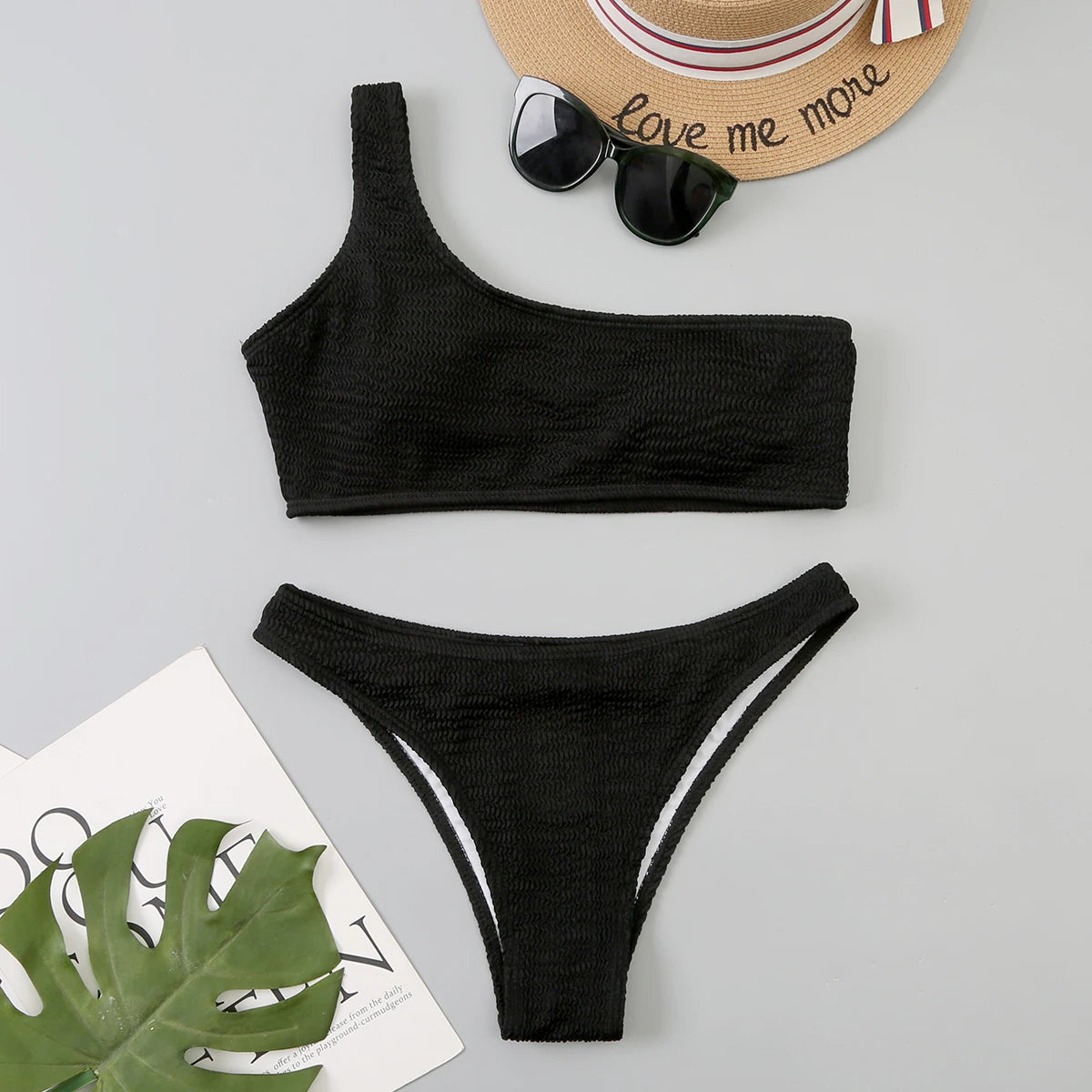 One Shoulder Teen Bikini