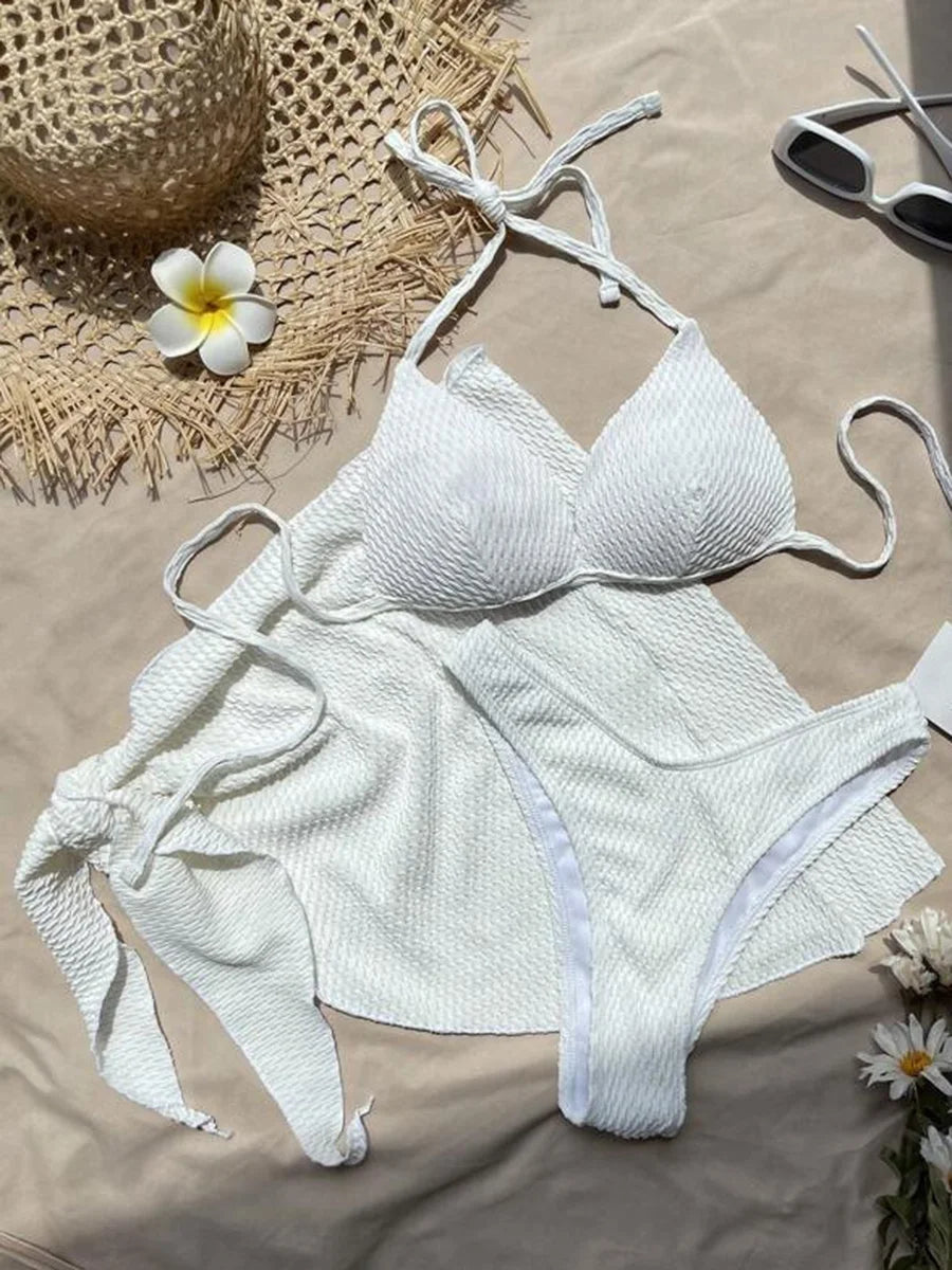 Sun-kissed Texture Swim Set