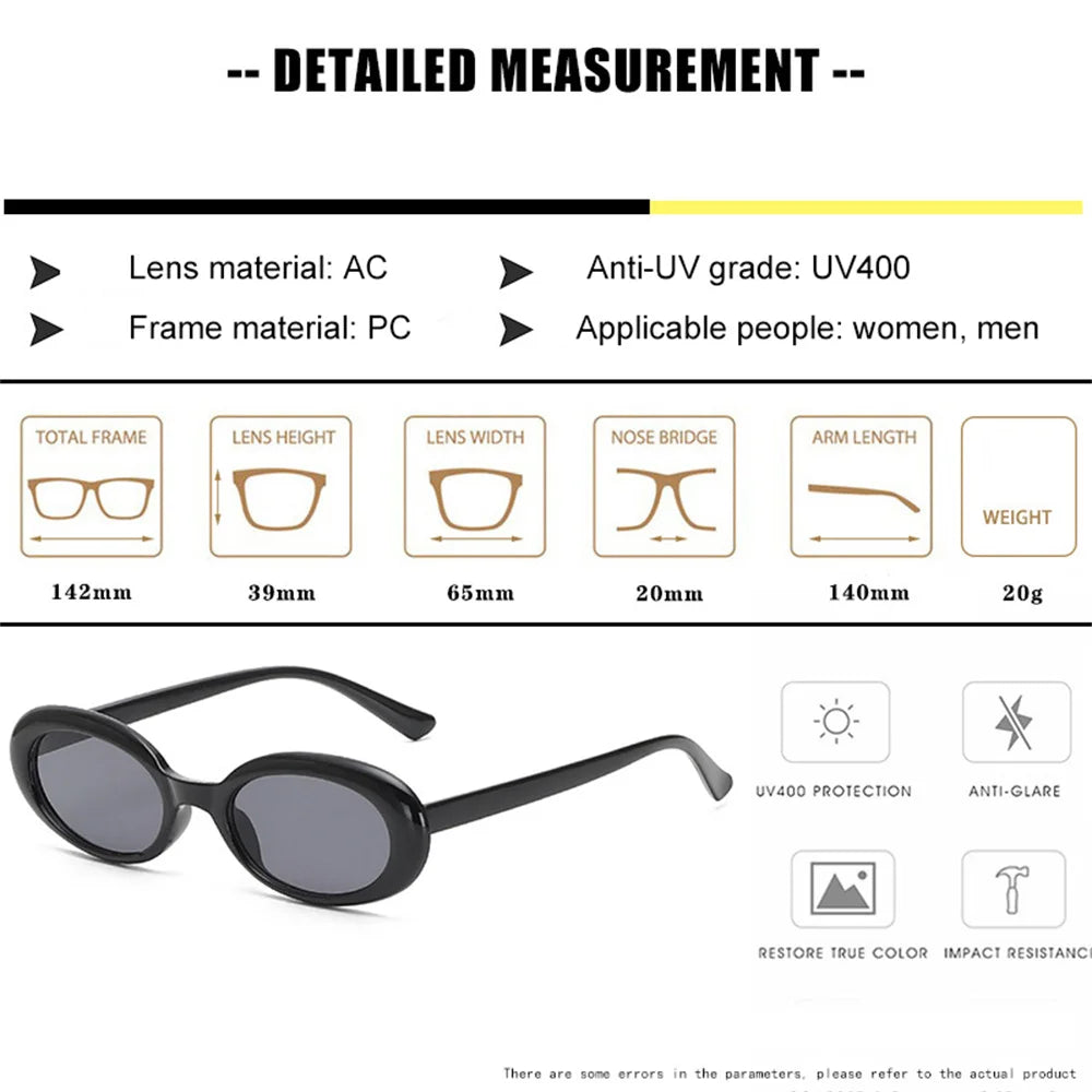 Retro Oval Sunglasses