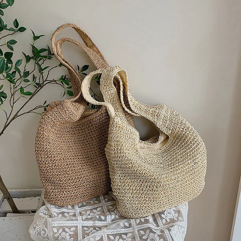 Beach Vintage Handmade Woven Shoulder Bag