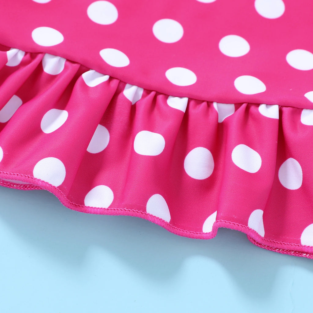 Toddler Girl Polka Dot Two Piece Swimsuit
