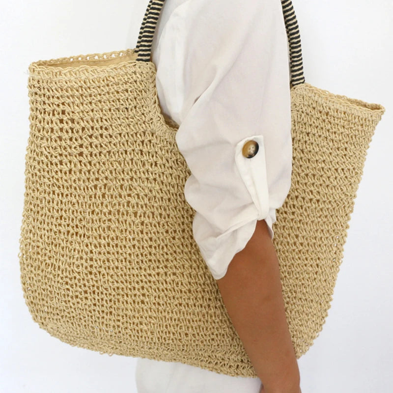 Beach Vintage Handmade Woven Shoulder Bag