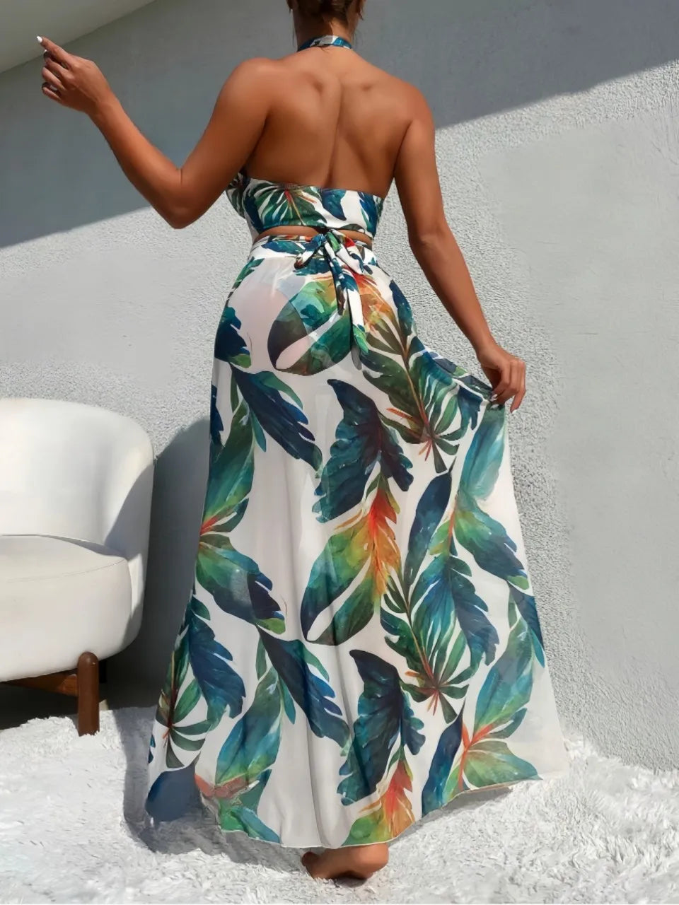 Hot Pulse 3 Pieces Halter Bikinis