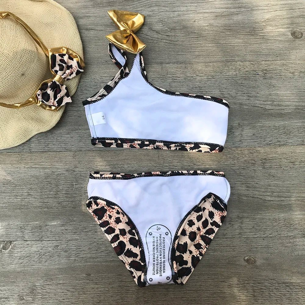 Baby Girls Swimsuit Leopard Print