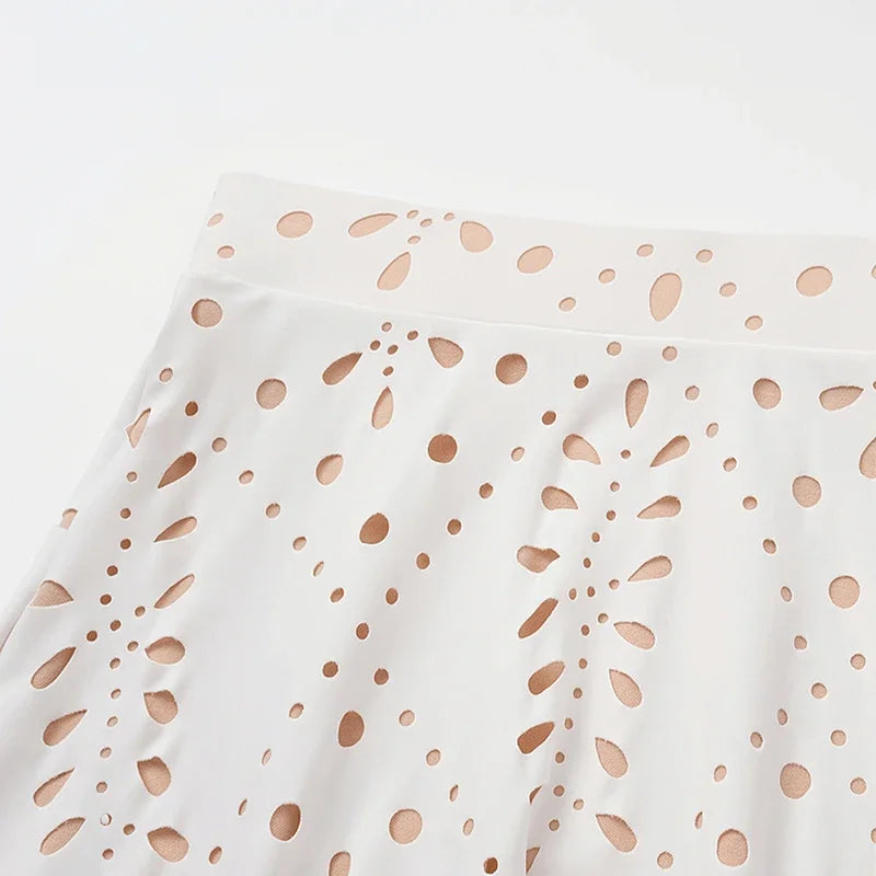 Laser Cutting Flower Swimsuit