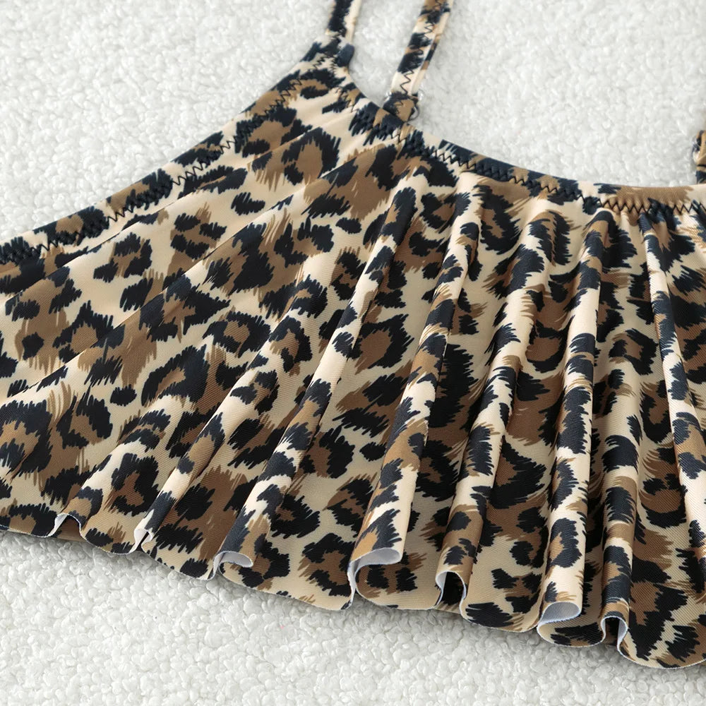 Girls Leopard Bikini Set