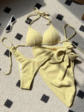 Sun-kissed Texture Swim Set