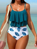 Ruffle High Waist Swimsuit