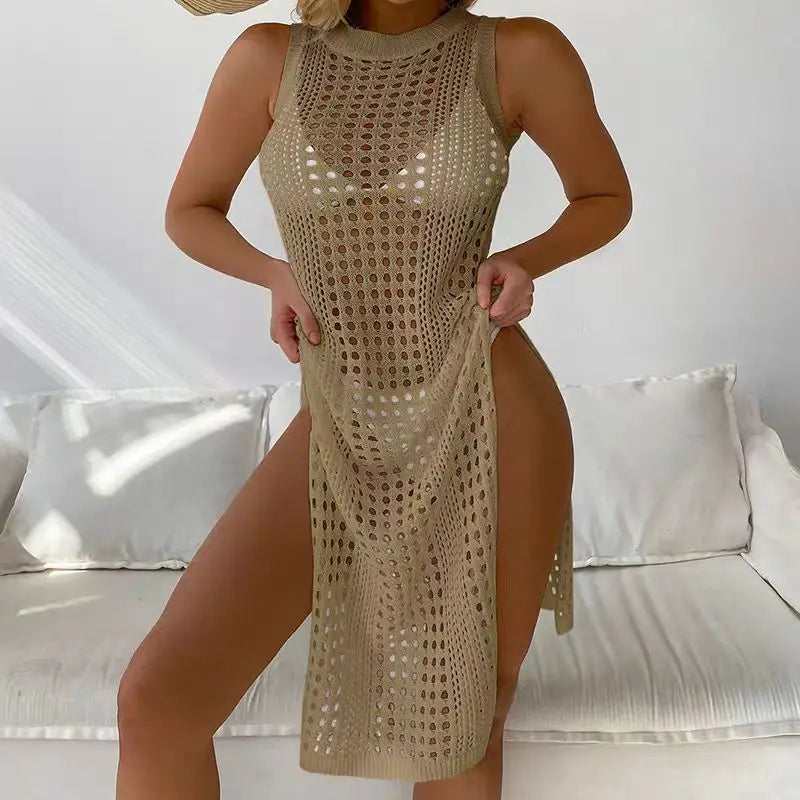 Hollow Out Crochet Cover Up