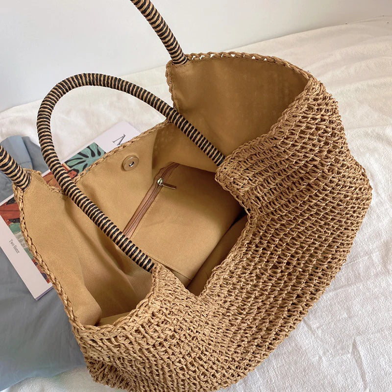 Beach Vintage Handmade Woven Shoulder Bag