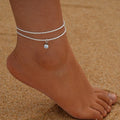 Bohemian Rice Beads Starfish Pendant Anklet